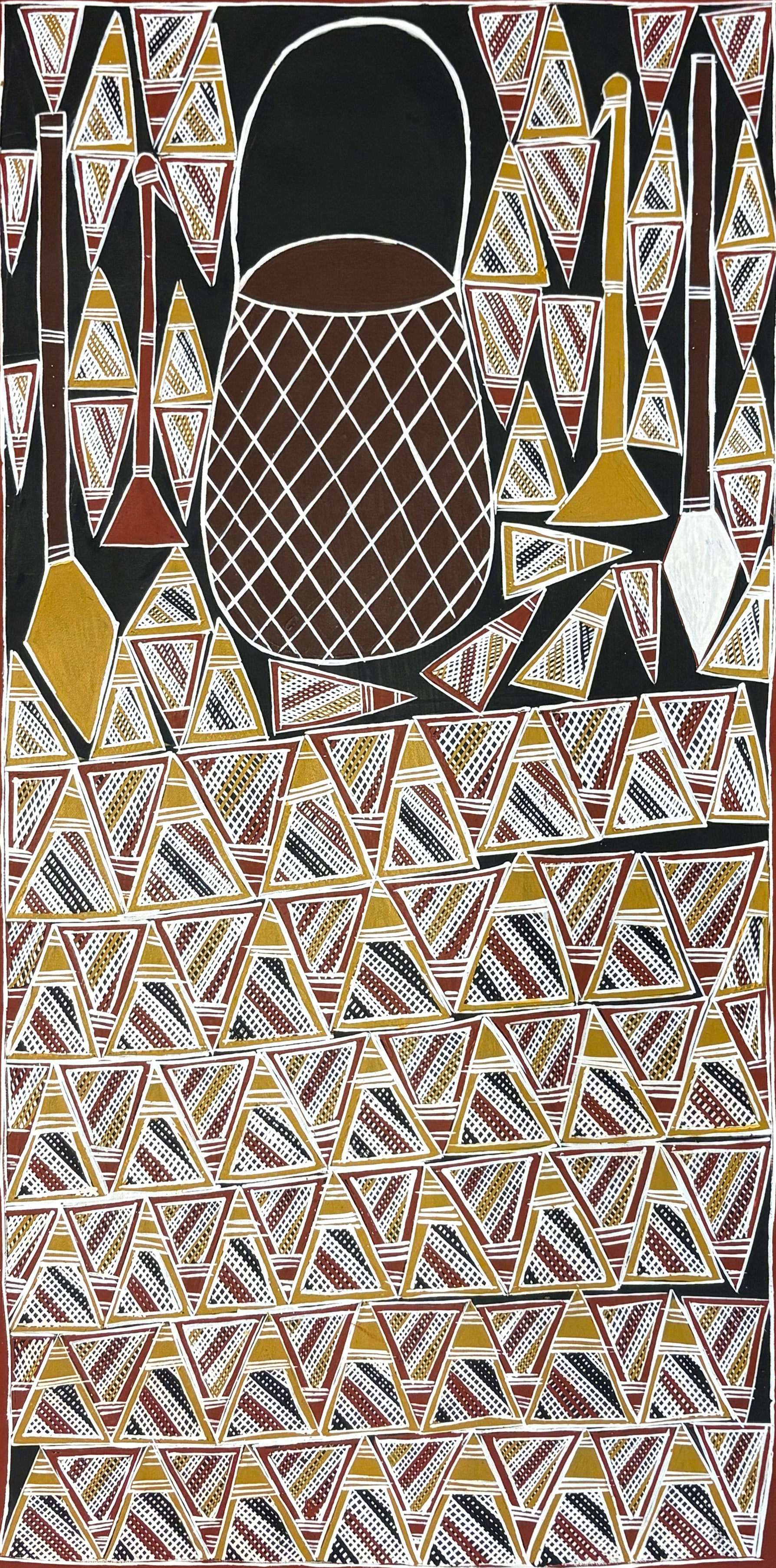 Ngambi (limestone spearheads) by Evonne Gayuwrri