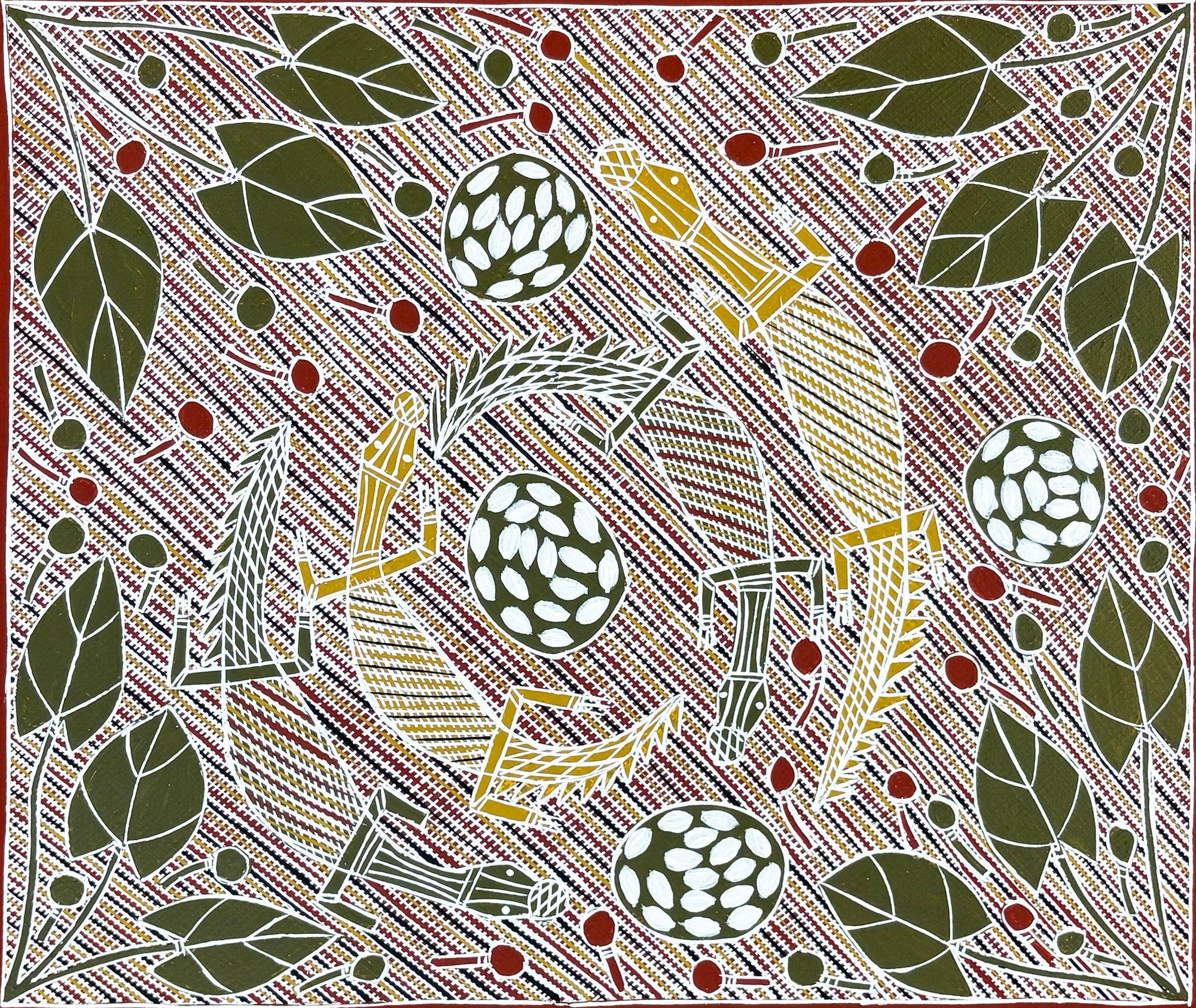 Bäru Dhäwu (Crocodile Story) by Evonne Gayuwrri