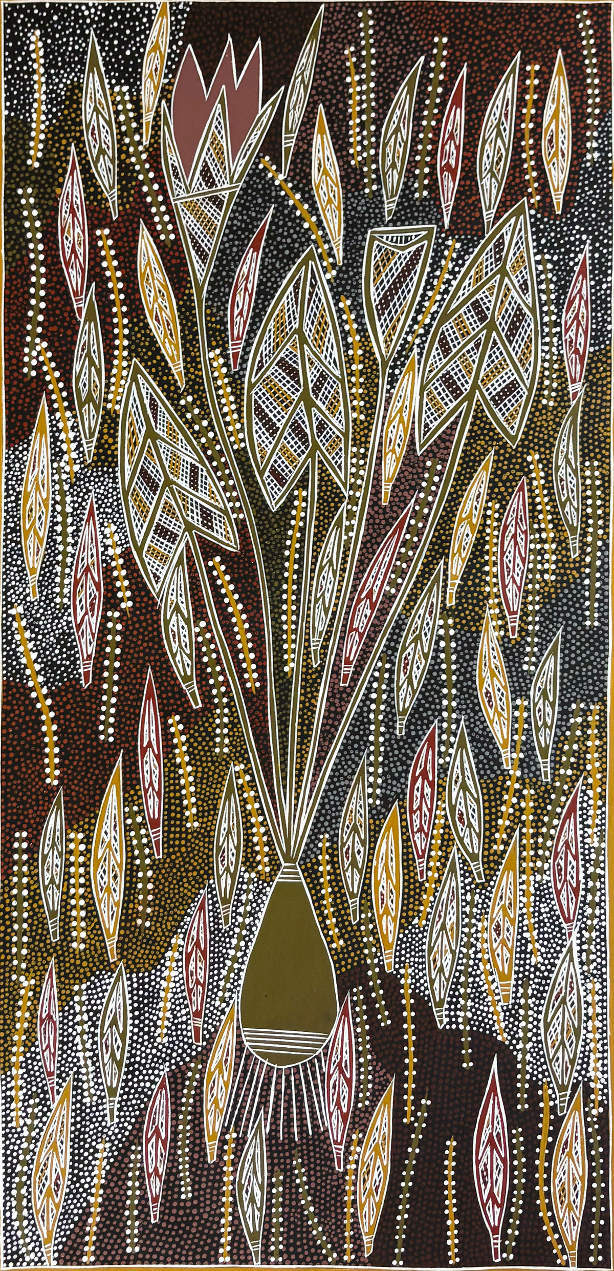Dhulumburrk (Waterlily) by Johnny Malibirr