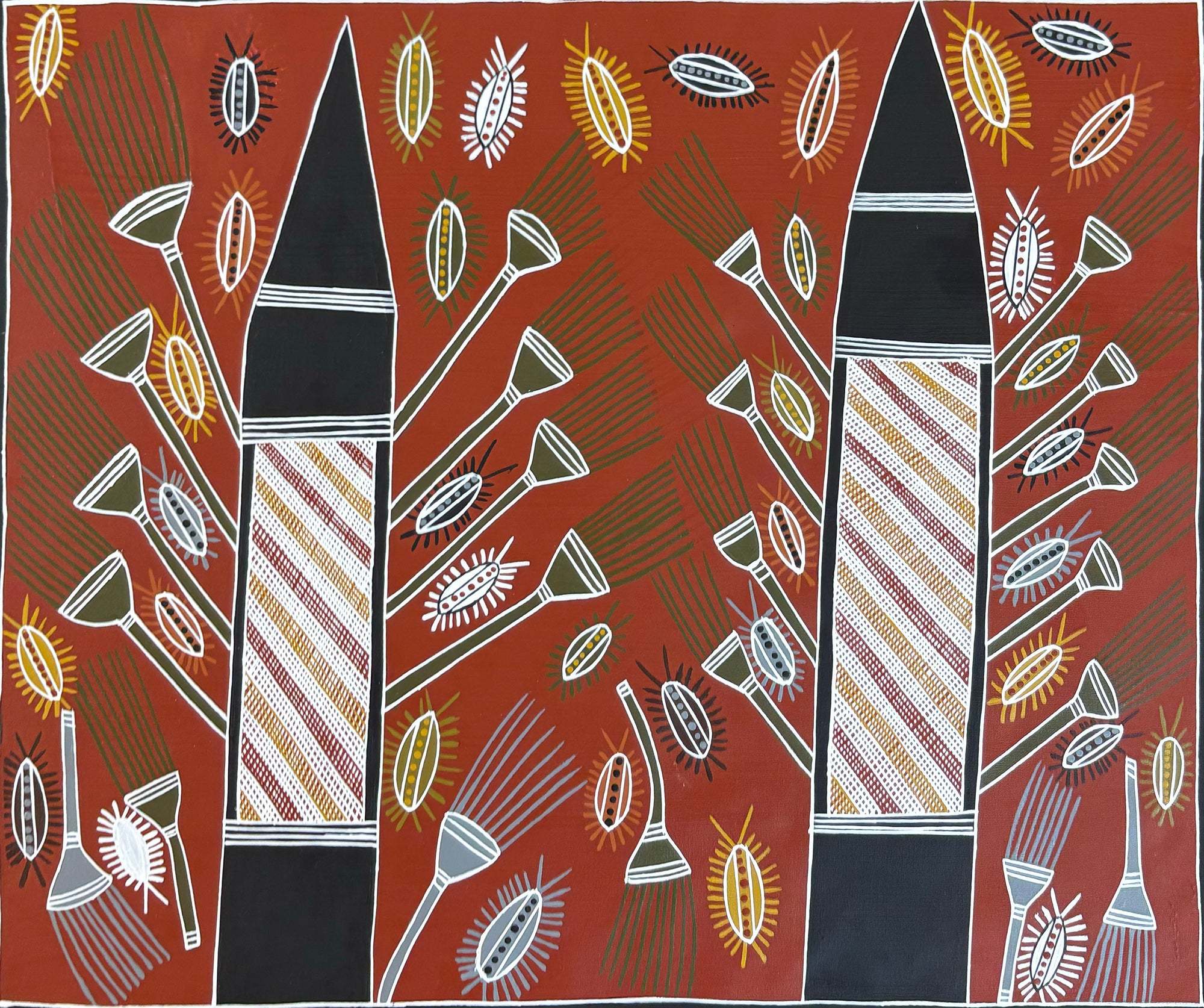 Wurrutjara (Sand Palm) by Dorothy Djan'palil