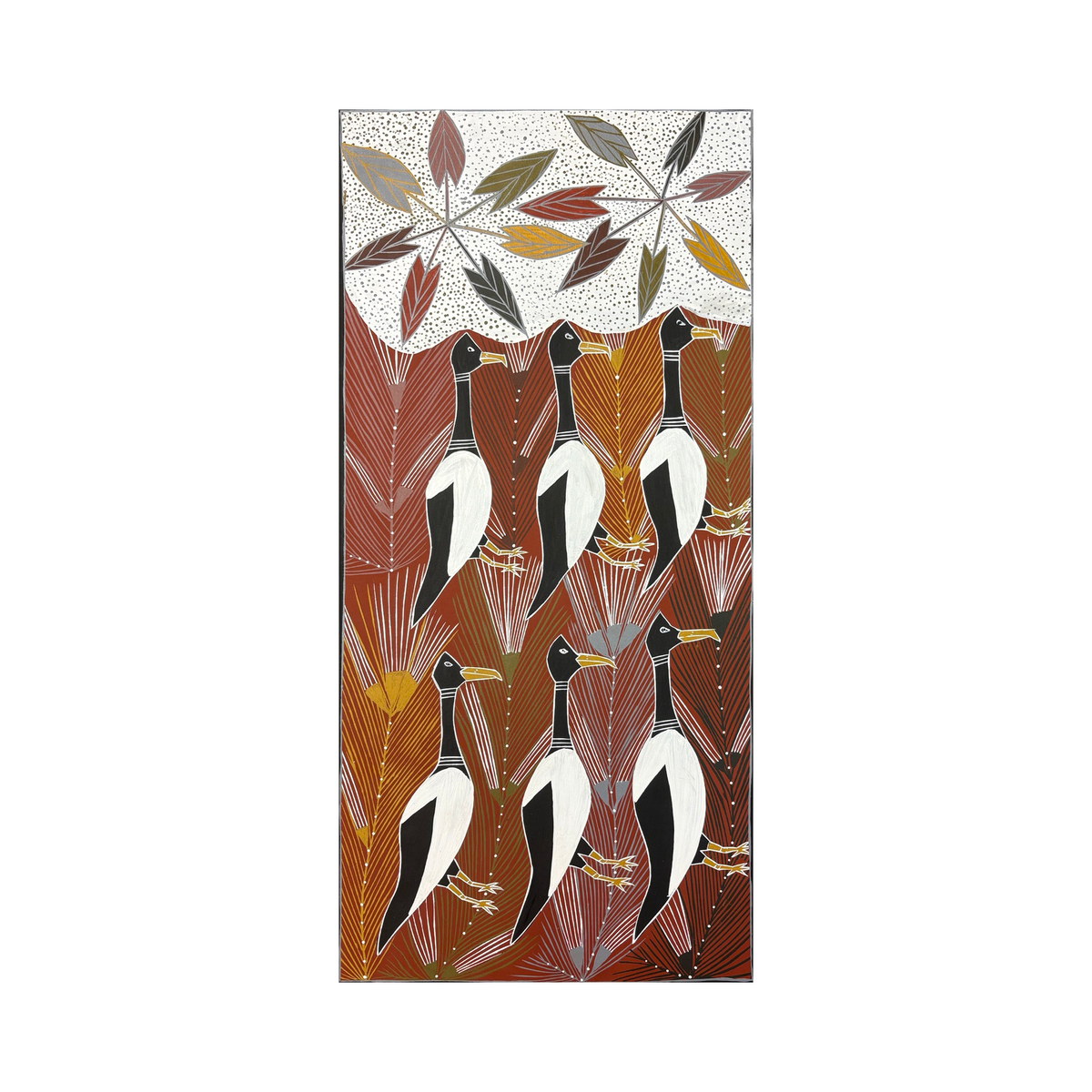 Gumang (Magpie Geese) by Johnny Malibirr
