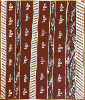 Lidjilidji (Crimson finches) - Painting - Evonne Rraraypum