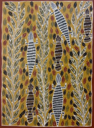 Dawurrmonuk (itchy caterpillar) - Painting - Evonne Gayuwrri