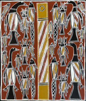 Dupun (Hollow log) - Painting - Peter Gambung