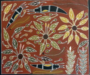 Raypiny Dhawu (Fresh Water Story) - Painting - Dorothy Djanpalil