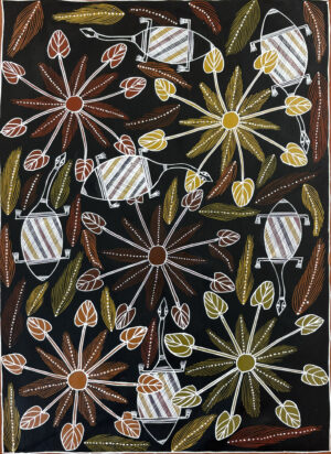 Raypiny Dhawu (Fresh Water Story) - Painting - Joy Binindjilil