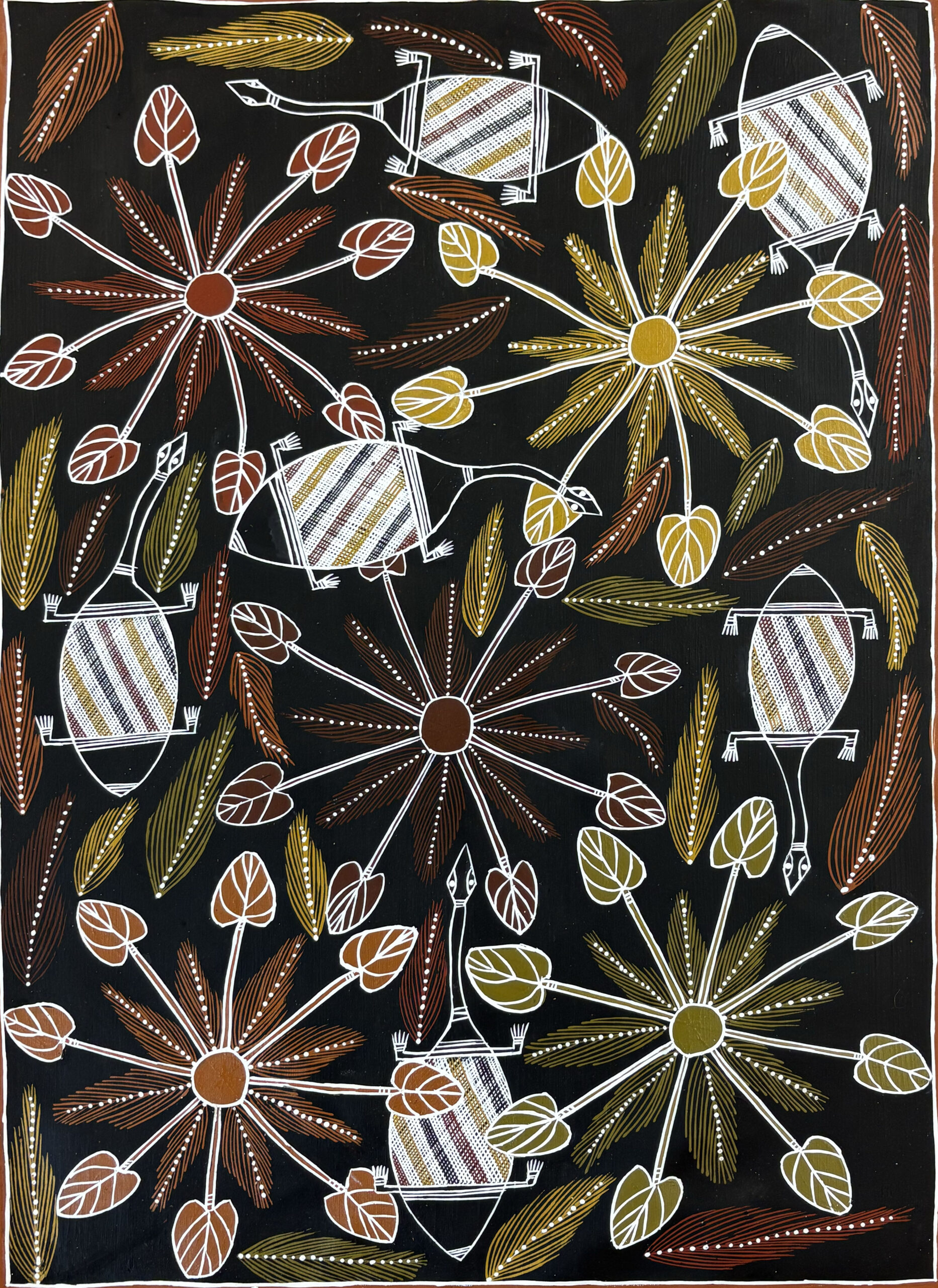Raypiny Dhawu (Fresh Water Story) - Painting - Joy Binindjilil