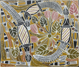 Raypiny Dhawu (Fresh Water Story) - Painting - Joy  Burruna