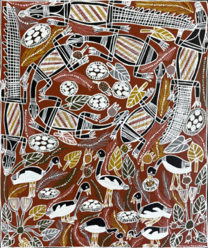 Raypiny Dhawu (Fresh Water Story) - Painting - Joy  Burruna