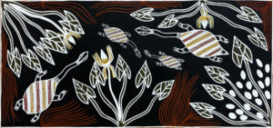 Ganalbingu  - Banda (Long Necked Turtle) - Painting - Shannon Ashley