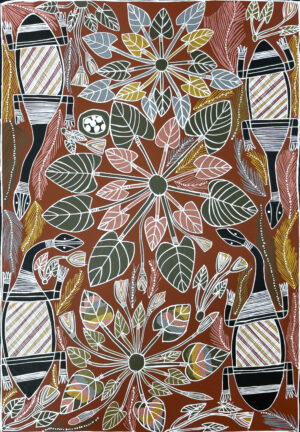Raypiny Dhawu (Fresh Water Story) - Painting - Joy  Burruna