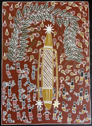 Banumbirr- Morning Star Ceremony by Burruna - Painting - Joy  Burruna