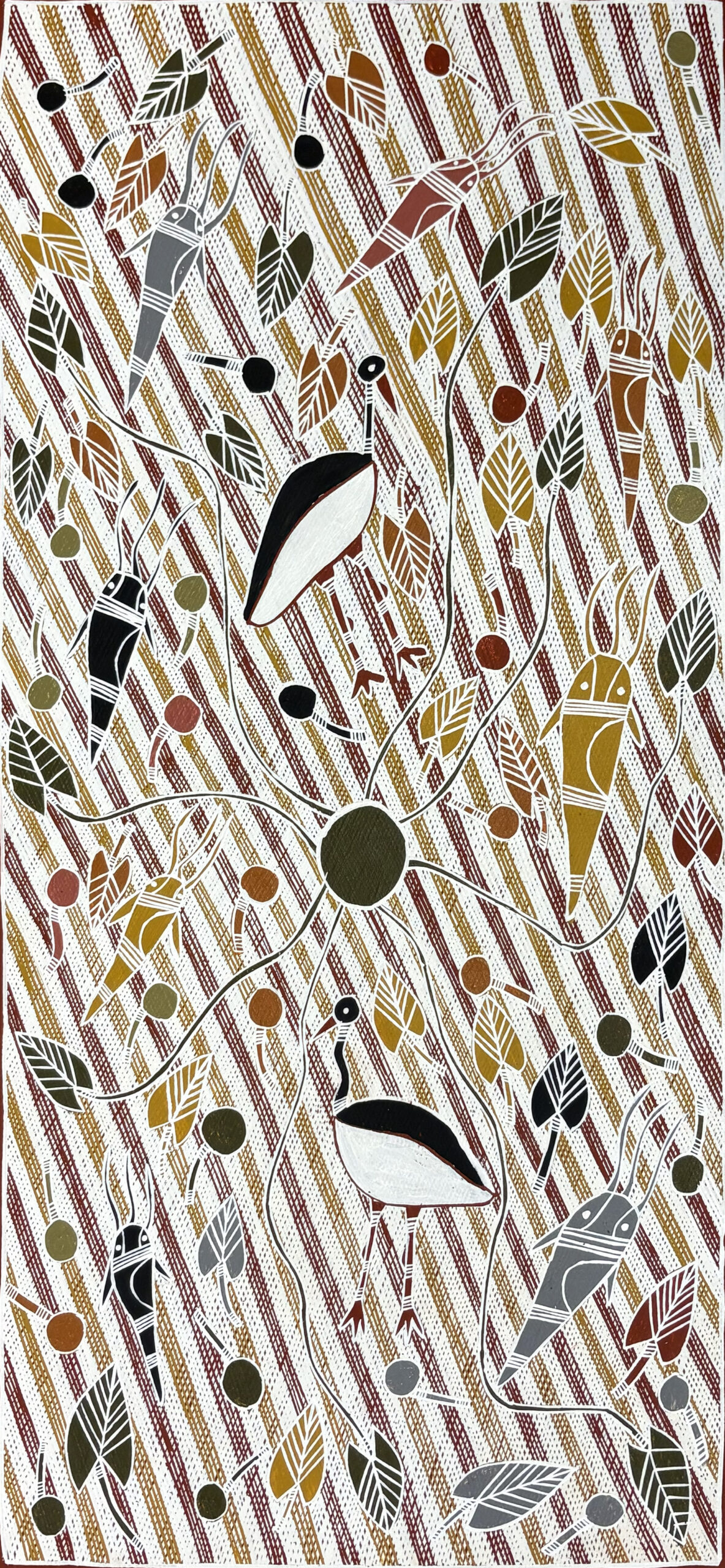 Jabiru - Painting - Evonne Rraraypum