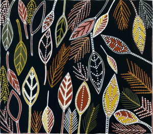 Marra (Leaves) - Painting - Dorothy Djan'palil
