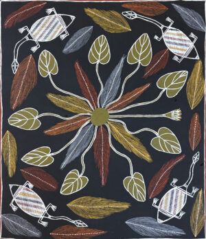 Ganalbingu  - Banda (Long Necked Turtle) - Painting - Joy Binindjilil