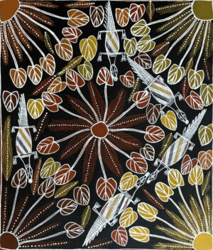 Raypiny Dhawu (Fresh Water Story) - Painting - Joy Binindjilil