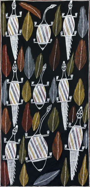 Raypiny Dhawu (Fresh Water Story) - Painting - Joy Binindjilil