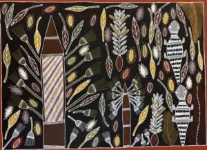 Wurrutjara (Sand Palm) - Painting - Dorothy Djan'palil