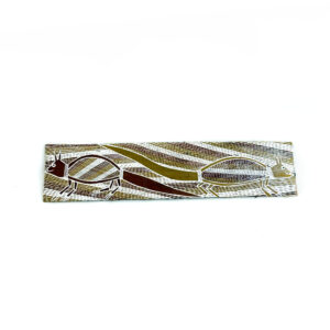 JB Fisher - Narrgi'ṉarrgi (possum- sugar glider) - Bark Painting - JB Fisher