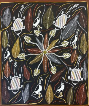 Raypiny Dhawu (Fresh Water Story) - Painting - Joy Binindjilil
