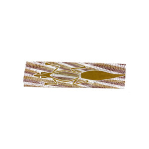 JB Fisher - Djanda (lizard) - Bark Painting - JB Fisher