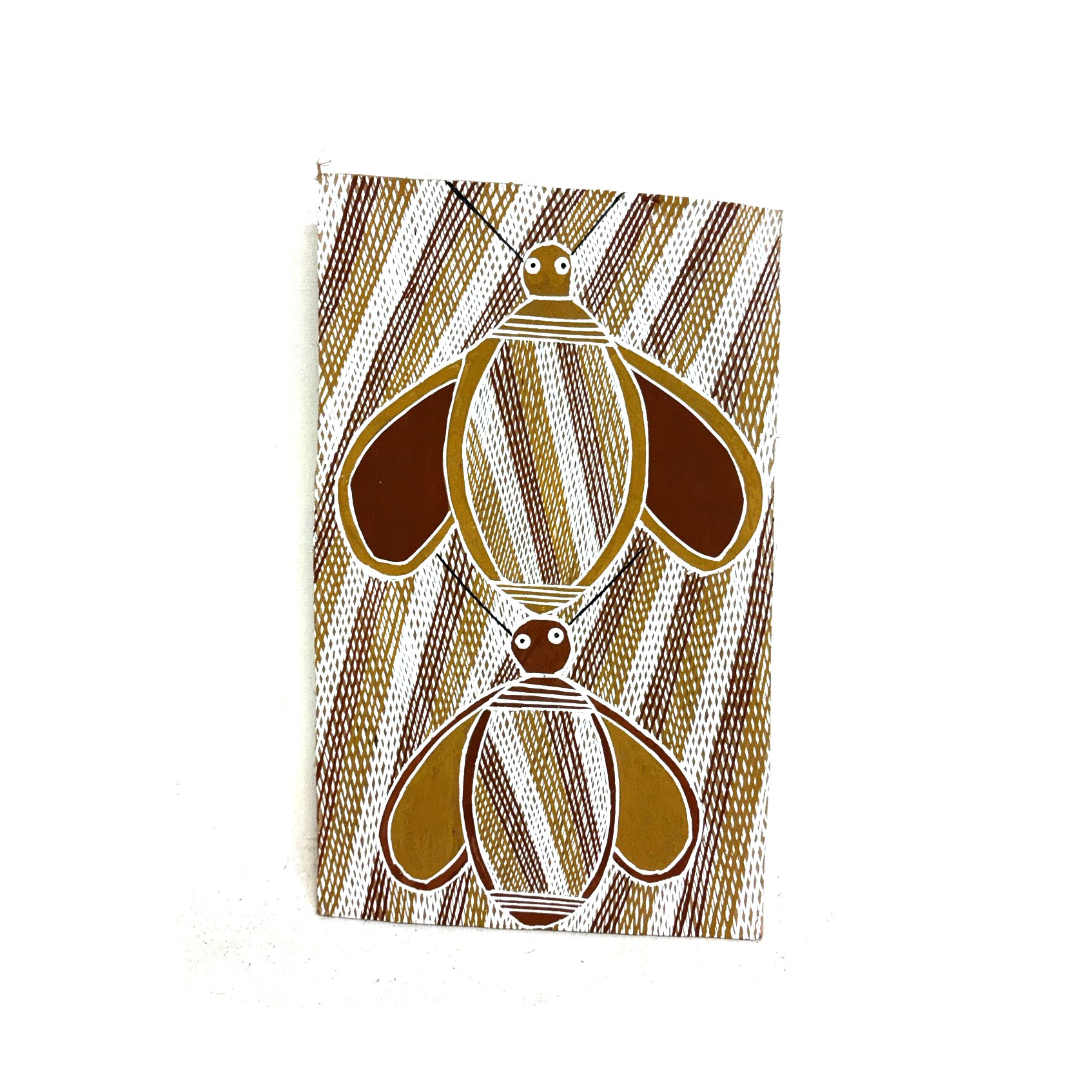 JB Fisher - Sugar bag (honey) Story - Bark Painting - JB Fisher