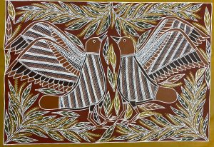 Lidjilidji (Crimson finches) by Andrew Wanamilil