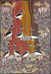 Gumang (Magpie Geese) by Joy Burruna